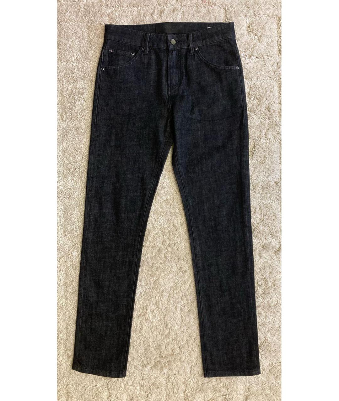 DOLCE&GABBANA Черные хлопко-эластановые прямые джинсы, фото 9