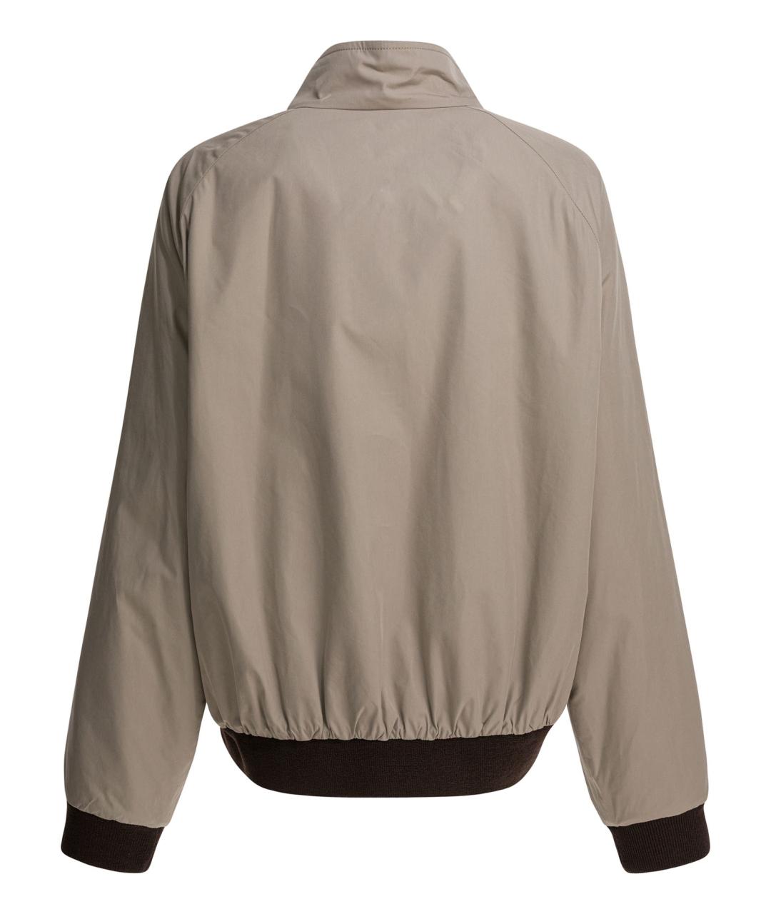 MIU MIU Бежевая хлопковая куртка, фото 3