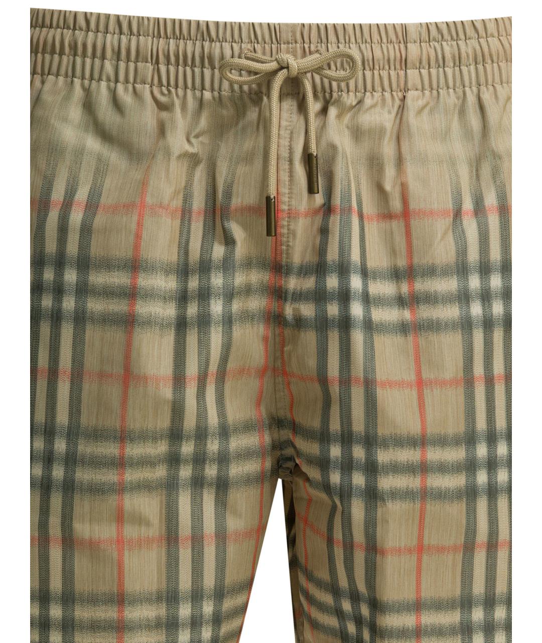 BURBERRY Мульти полиэстеровые шорты, фото 3