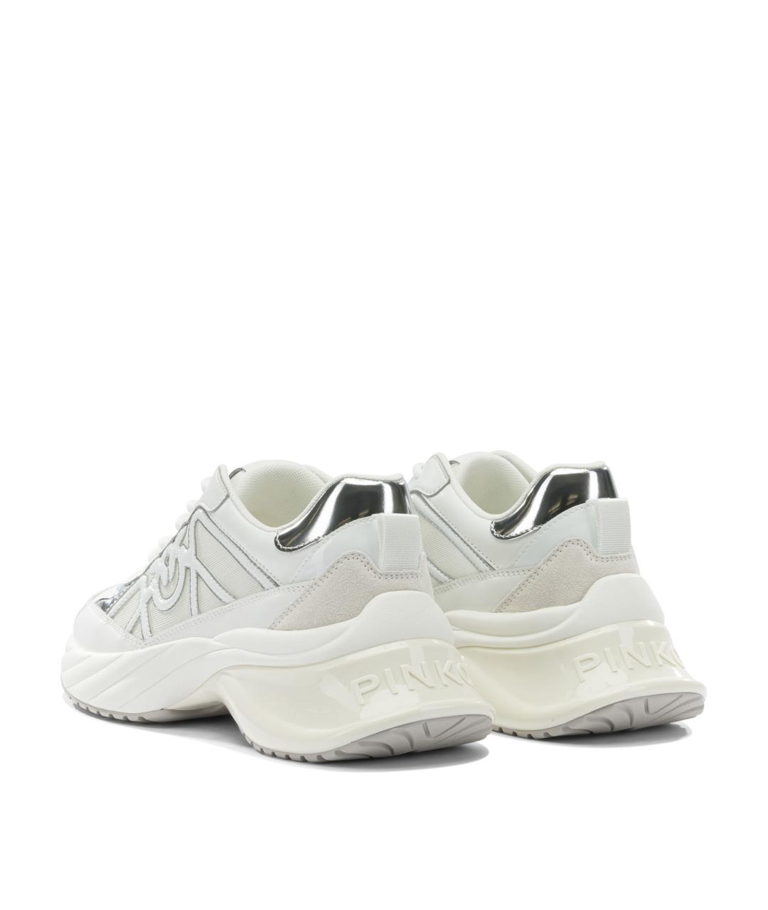 PINKO Белые текстильные кроссовки, фото 4