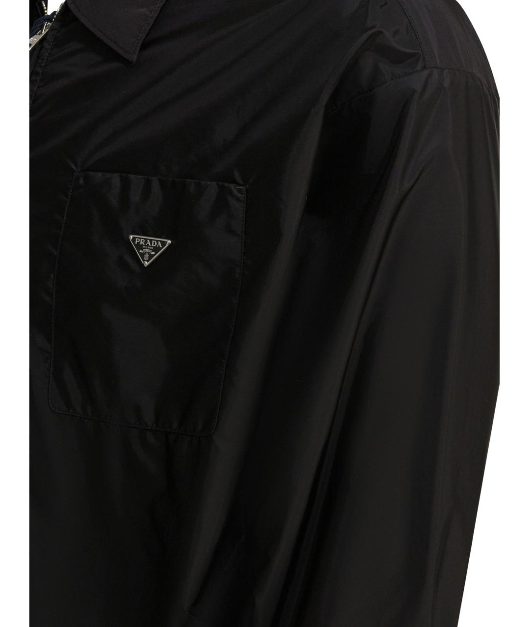 PRADA Черная полиамидовая куртка, фото 3