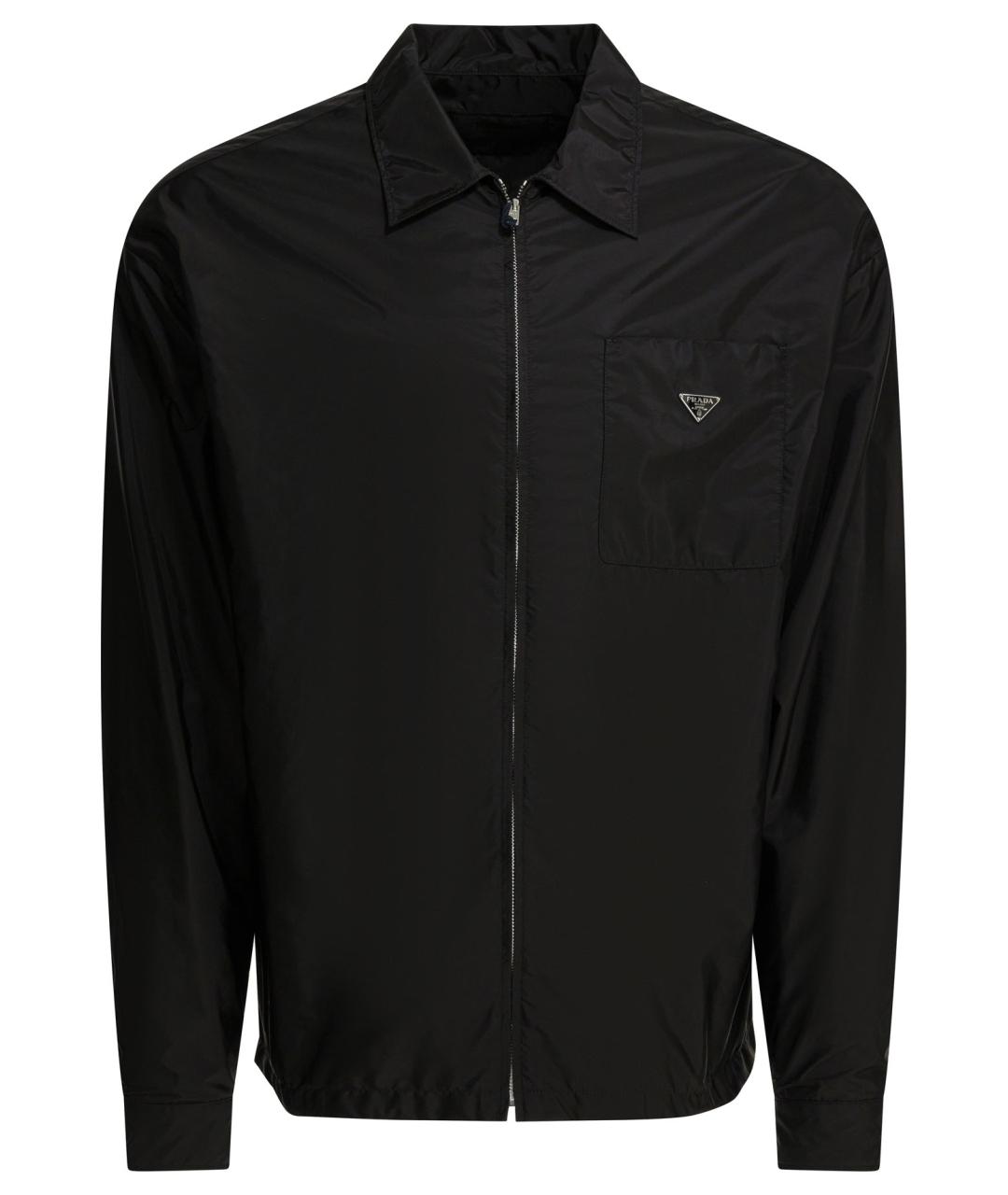 PRADA Черная полиамидовая куртка, фото 1
