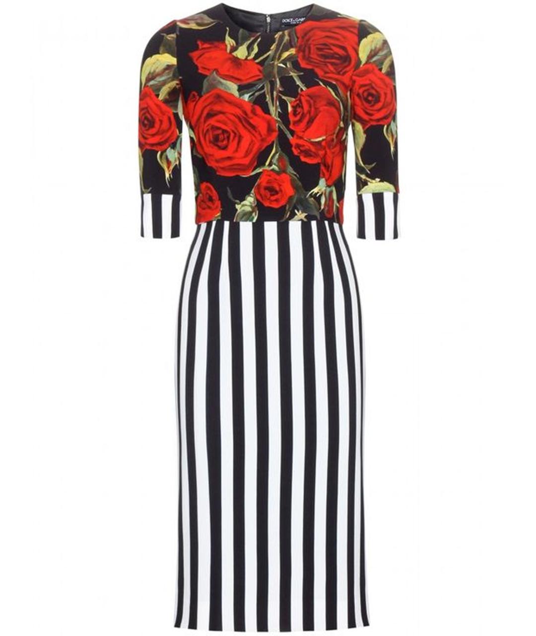 DOLCE&GABBANA Мульти коктейльное платье, фото 1