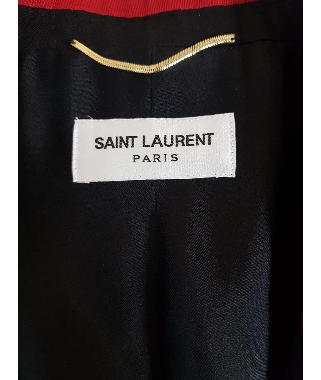 SAINT LAURENT Черный шерстяной жакет/пиджак, фото 5