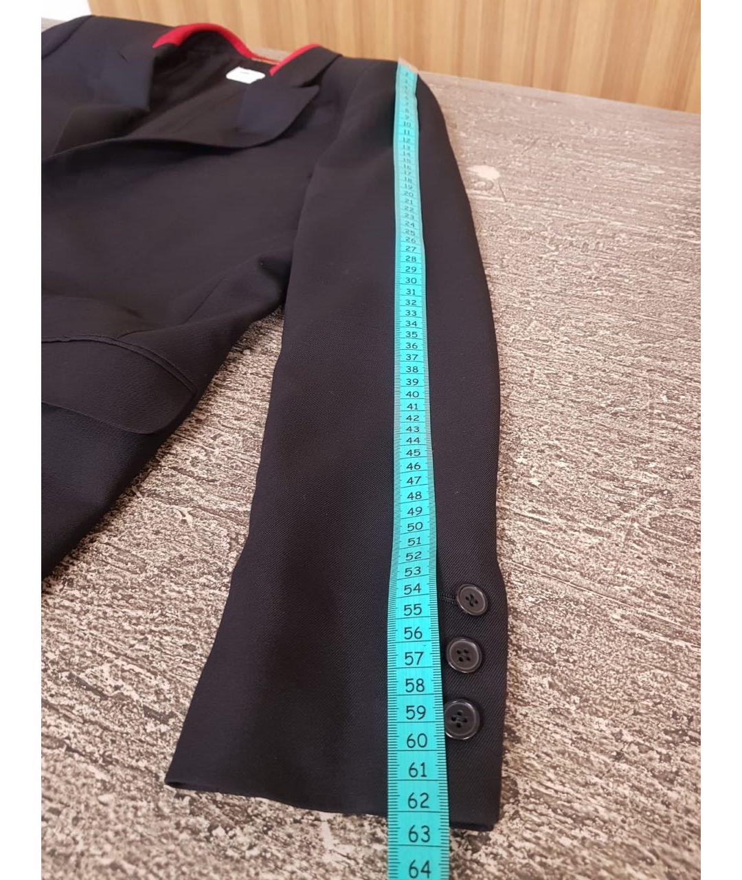 SAINT LAURENT Черный шерстяной жакет/пиджак, фото 7