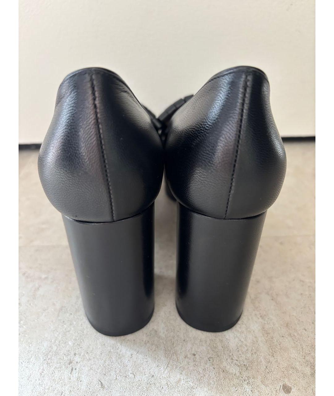 GUCCI Черные кожаные туфли, фото 5