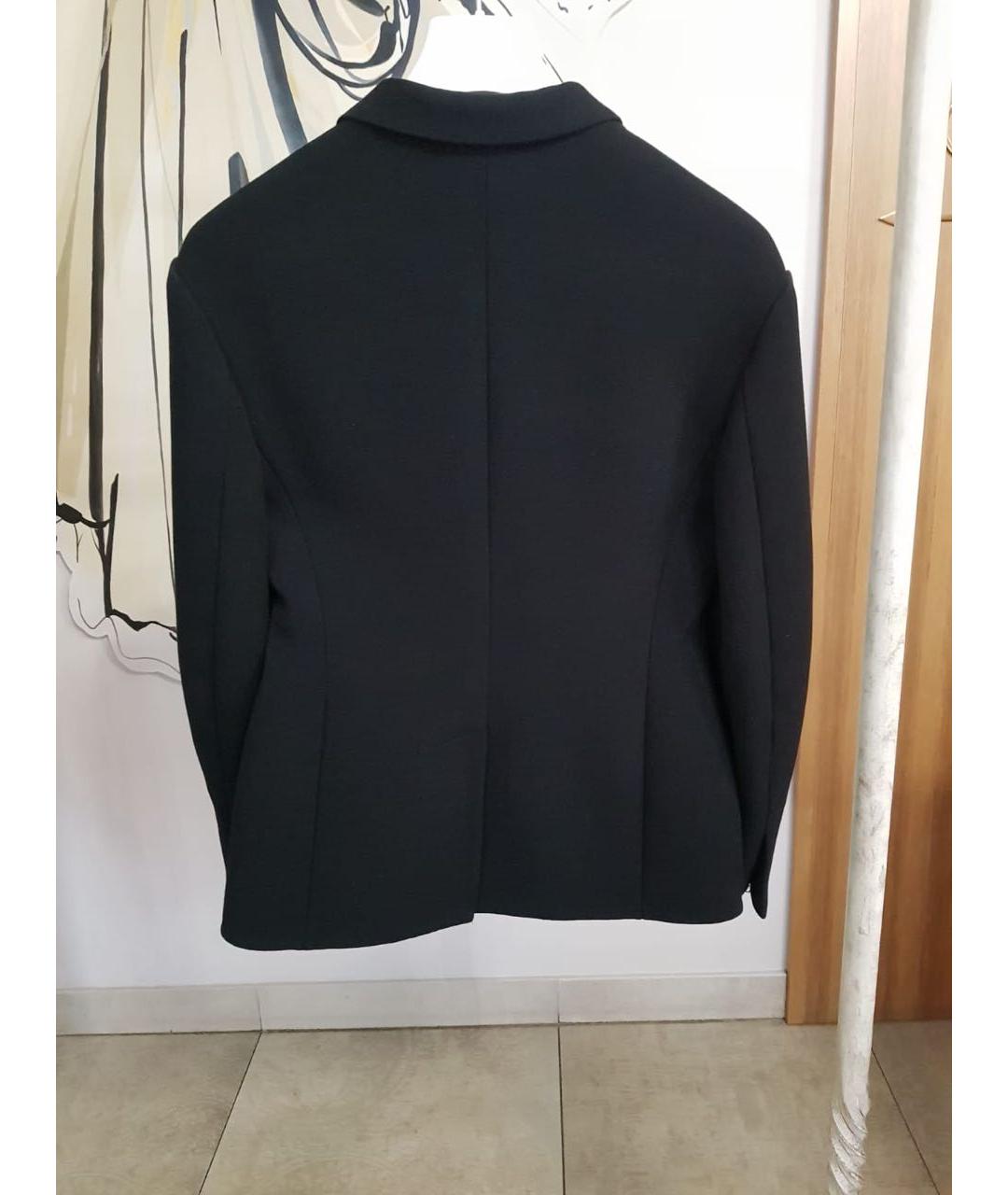 CELINE Темно-синий полиэстеровый жакет/пиджак, фото 2