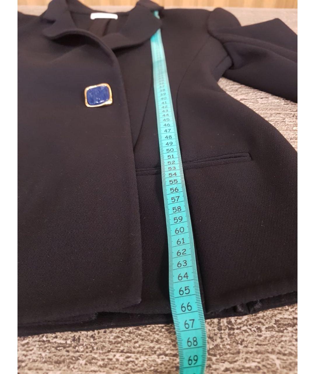 CELINE Темно-синий полиэстеровый жакет/пиджак, фото 6