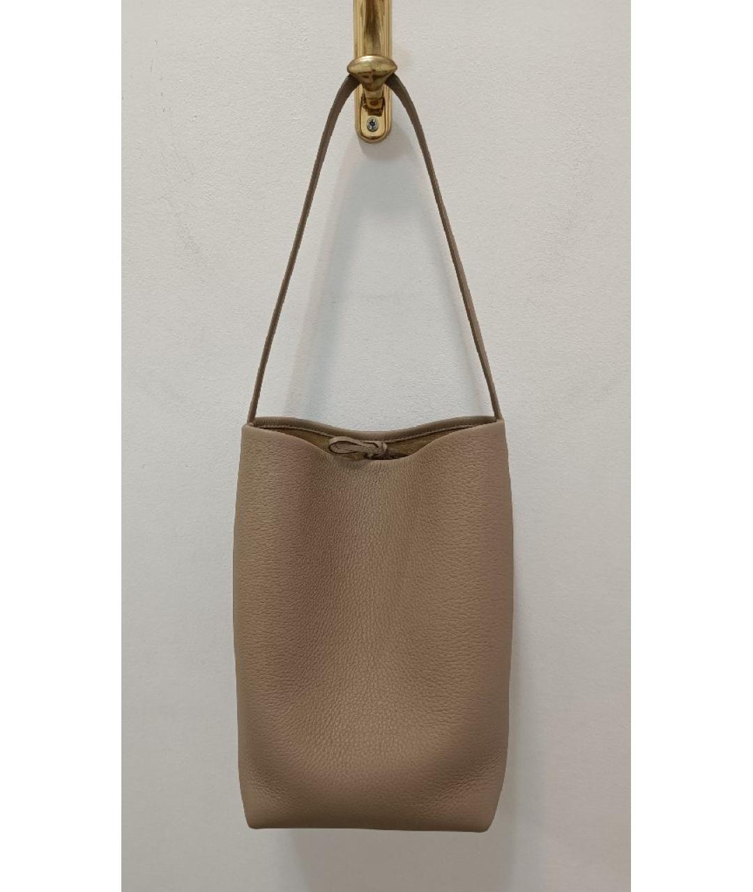 THE ROW Бежевая кожаная сумка через плечо, фото 3
