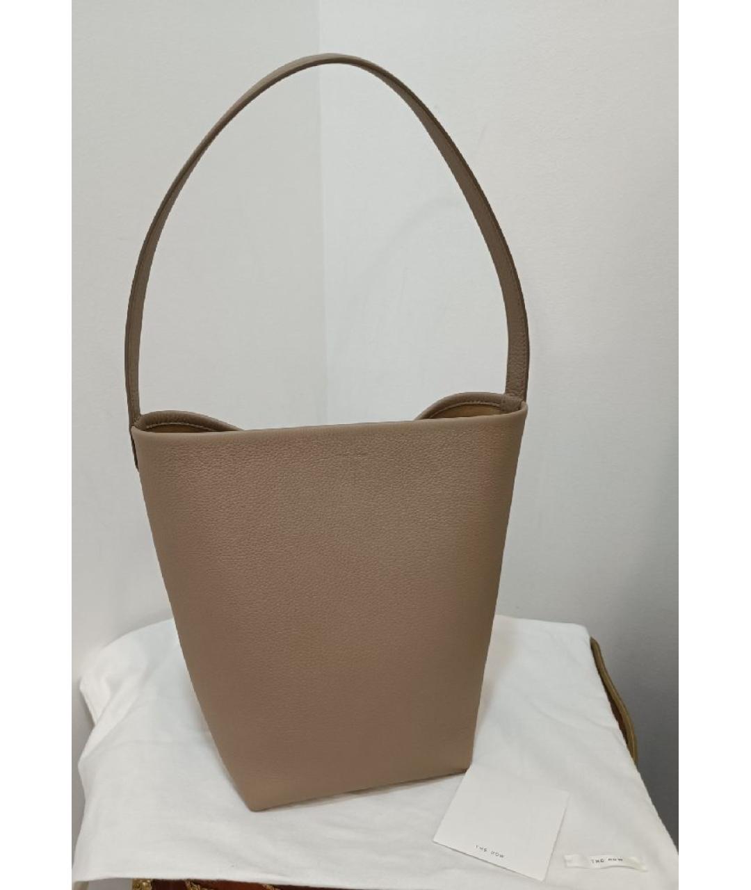 THE ROW Бежевая кожаная сумка через плечо, фото 4