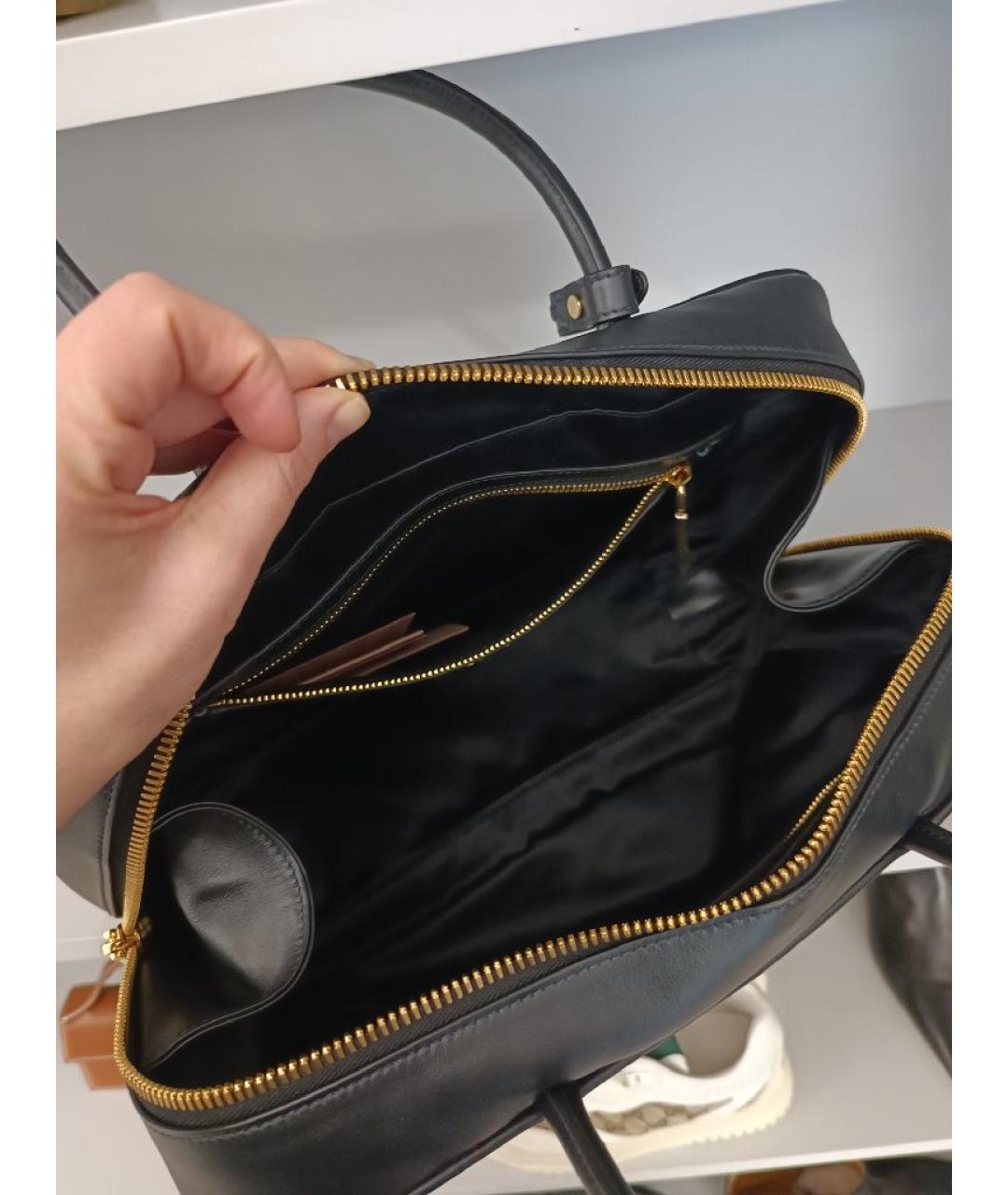 MIU MIU Черная кожаная сумка через плечо, фото 4