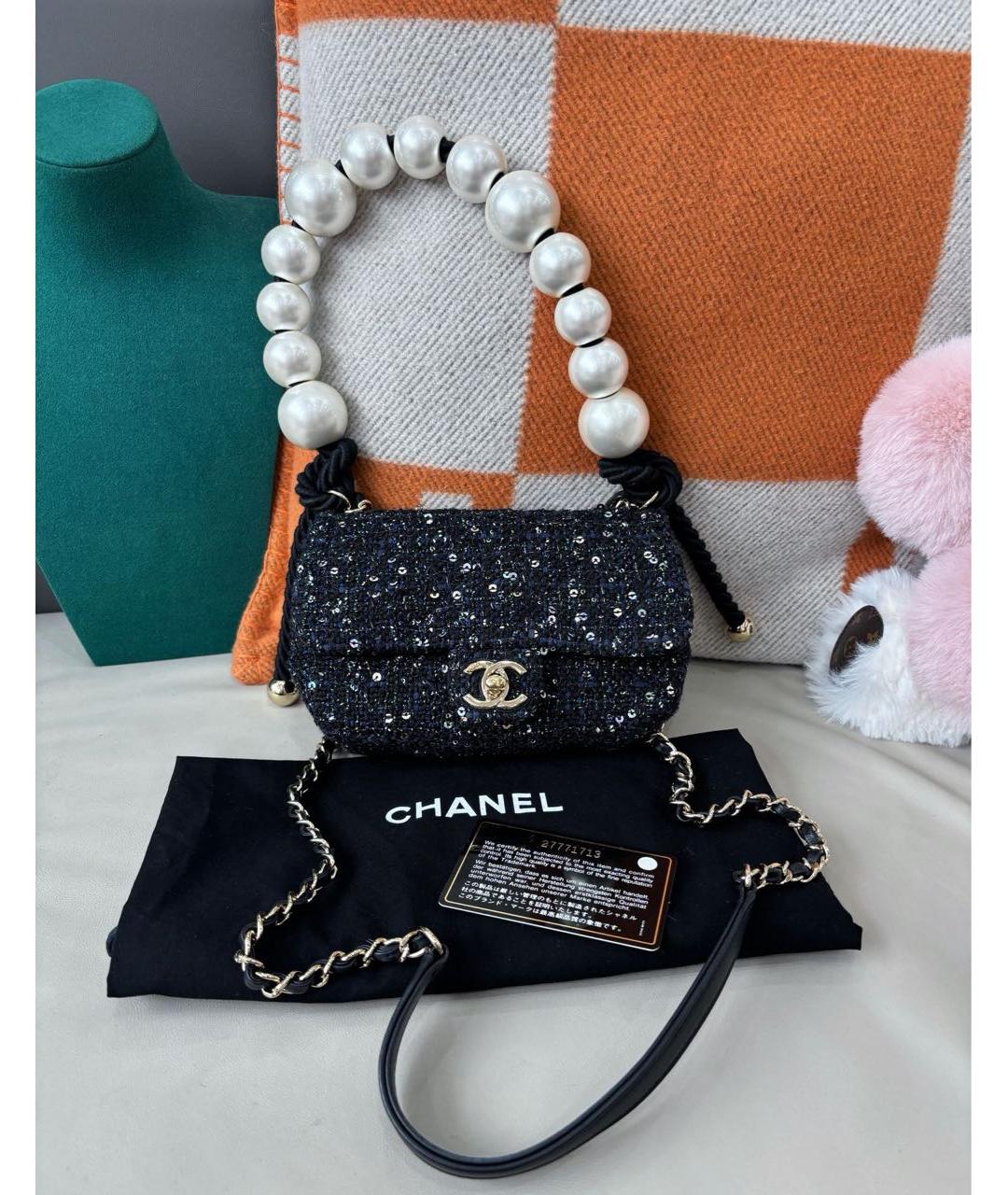 CHANEL Мульти твидовая сумка с короткими ручками, фото 7