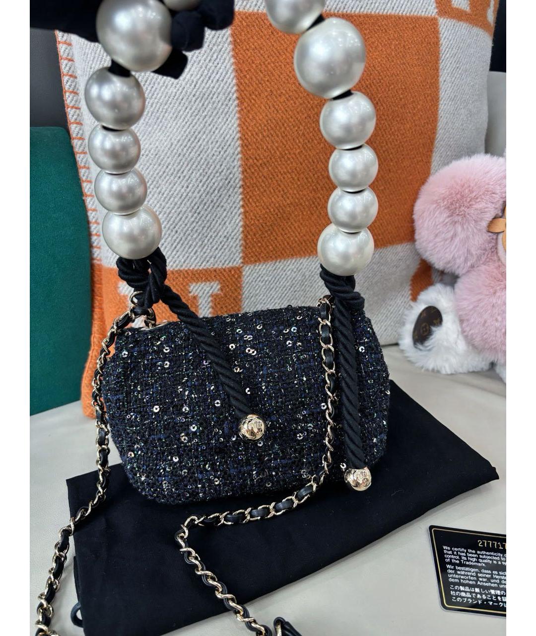 CHANEL Мульти твидовая сумка с короткими ручками, фото 4