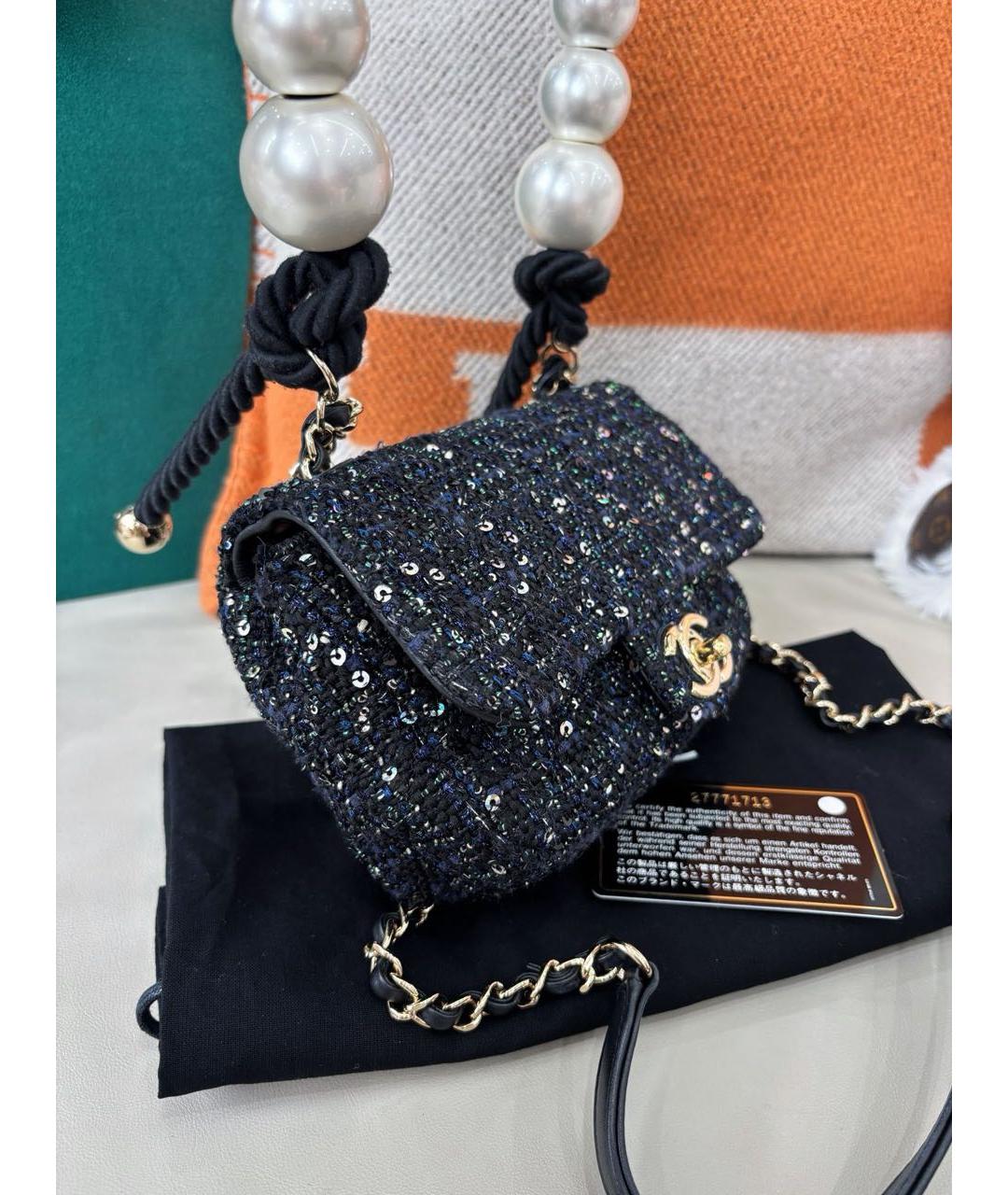 CHANEL Мульти твидовая сумка с короткими ручками, фото 3