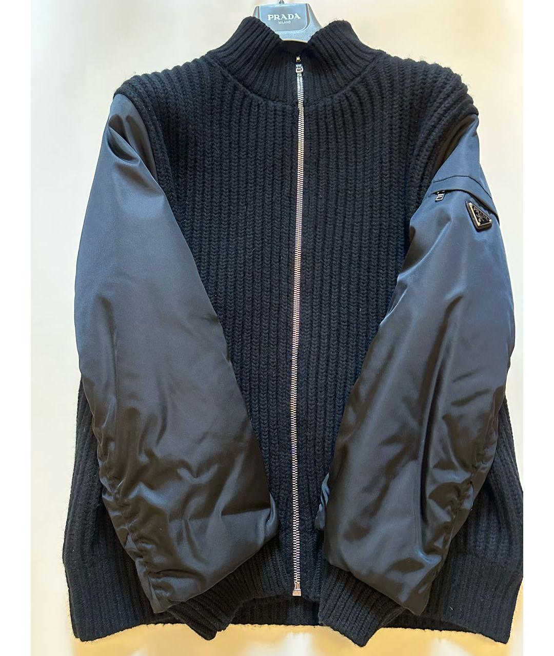 PRADA Черная кашемировая куртка, фото 4