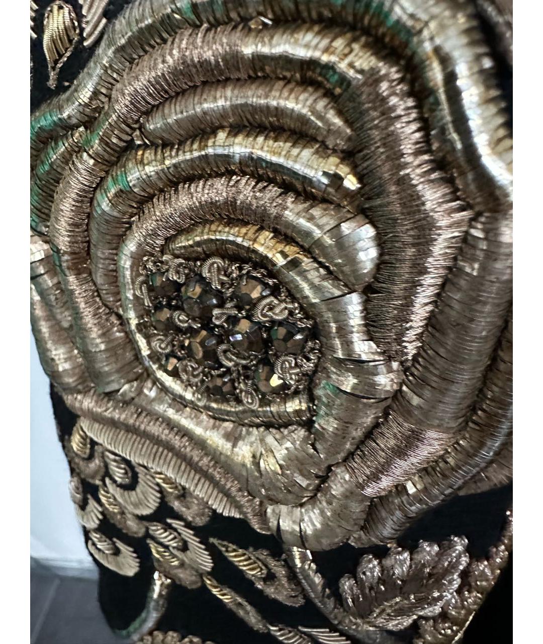 DOLCE&GABBANA Черное шерстяное пальто, фото 3