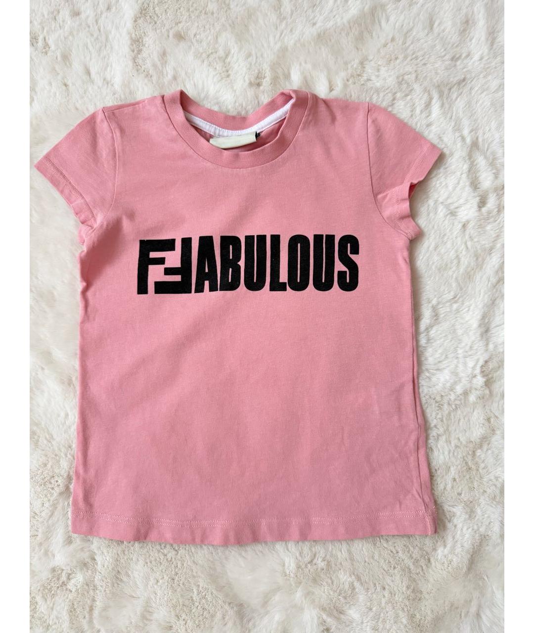 FENDI KIDS Хлопковый футболка / топ, фото 5