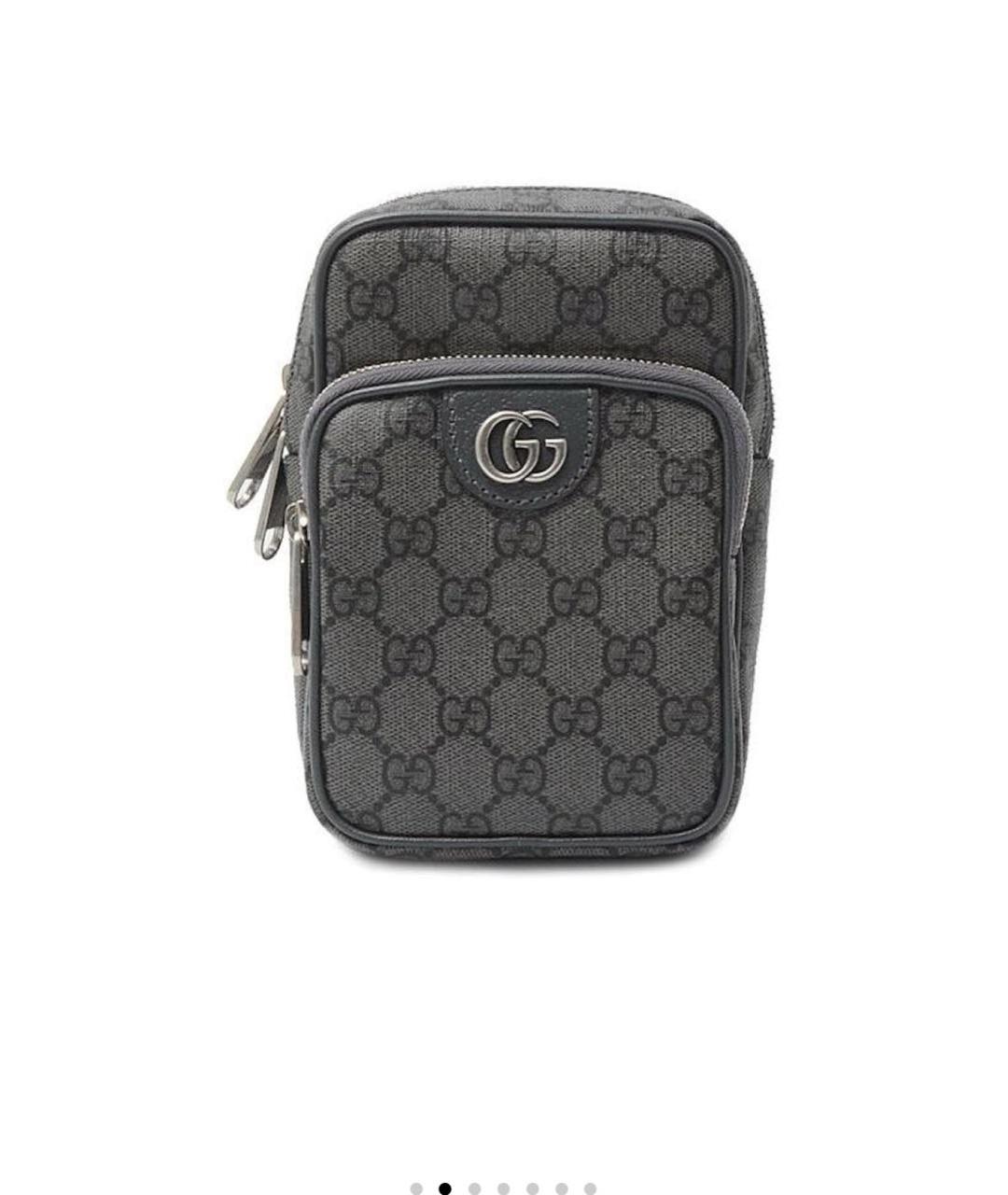 GUCCI Антрацитовая сумка на плечо, фото 1