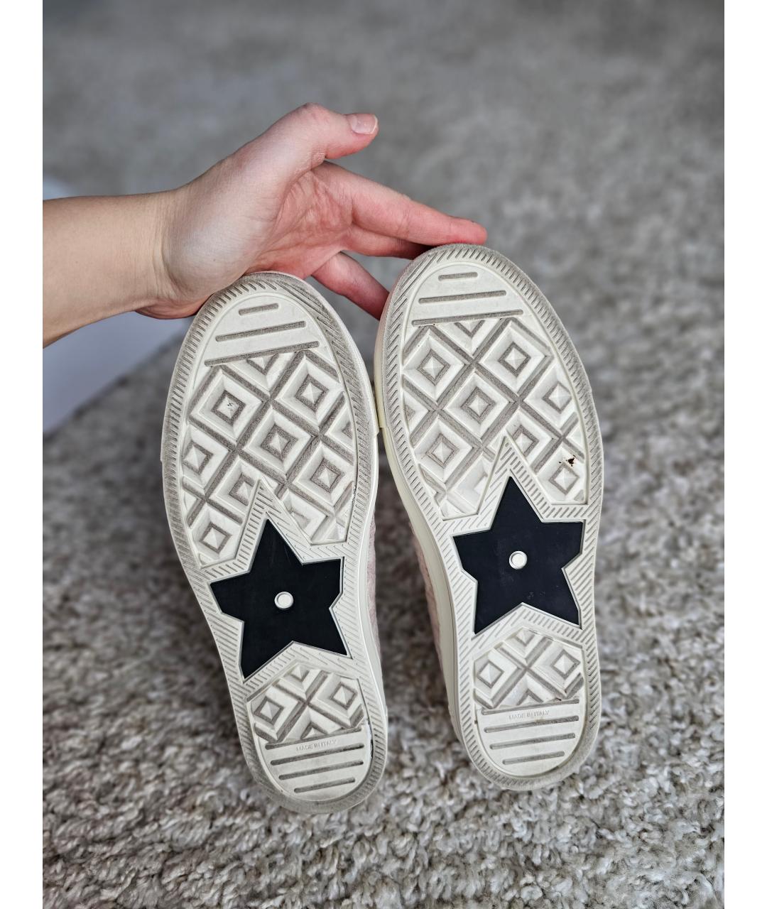 CHRISTIAN DIOR Розовые текстильные кеды, фото 5