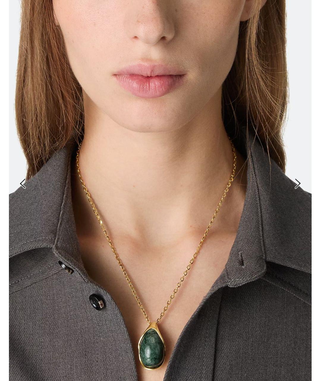 BOTTEGA VENETA Зеленые колье, фото 2