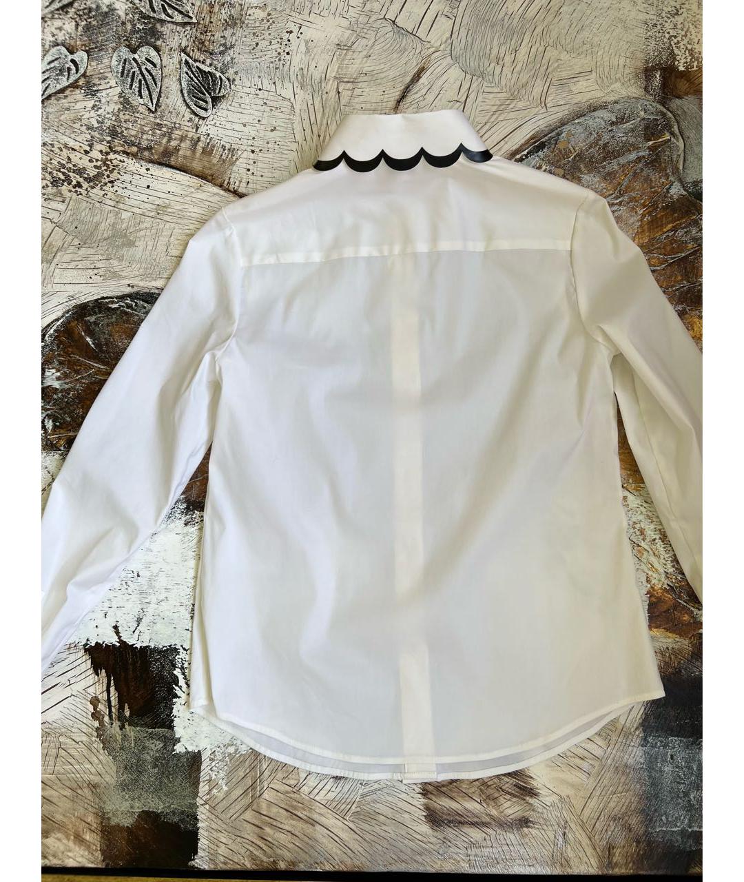 RED VALENTINO Белая хлопковая рубашка, фото 2