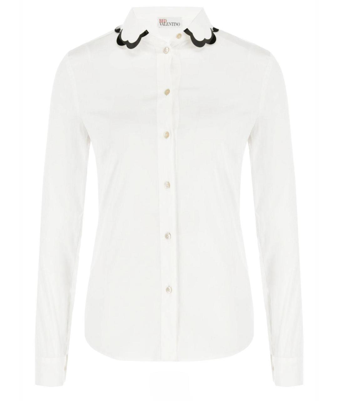 RED VALENTINO Белая хлопковая рубашка, фото 1