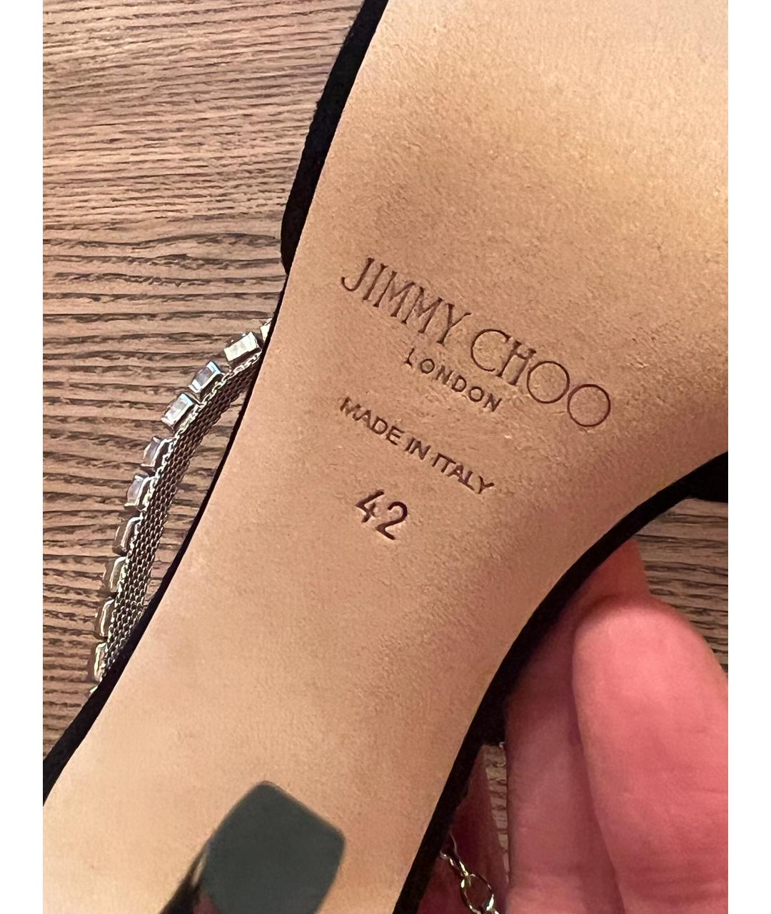 JIMMY CHOO Черные кожаные туфли, фото 6