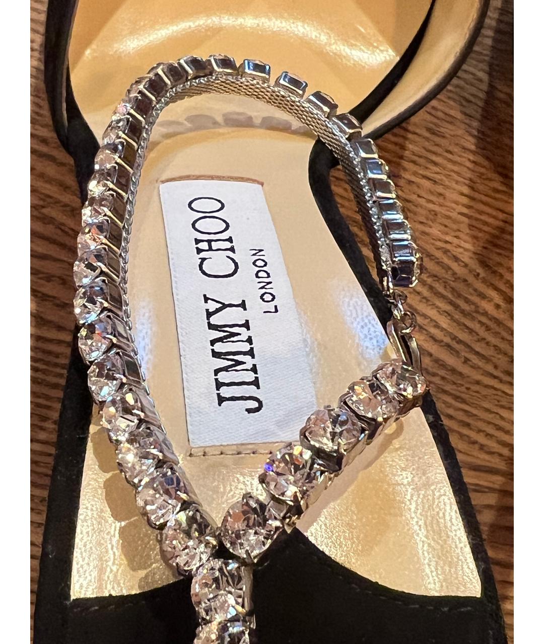 JIMMY CHOO Черные кожаные туфли, фото 4