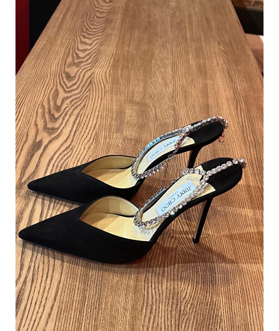 JIMMY CHOO Черные кожаные туфли, фото 10