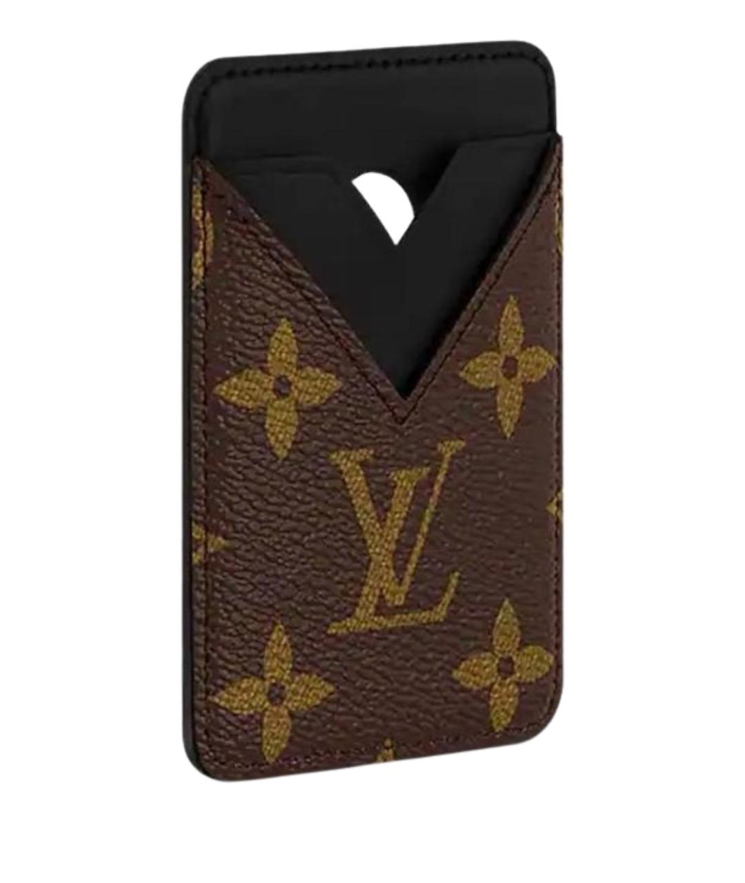 LOUIS VUITTON Коричневый кардхолдер, фото 1