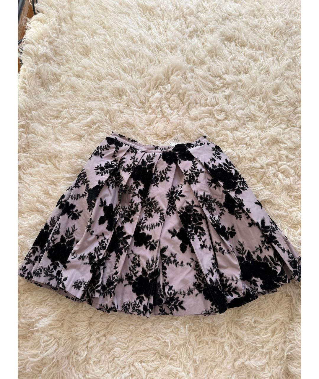 CHRISTIAN DIOR Мульти шелковая юбка мини, фото 5