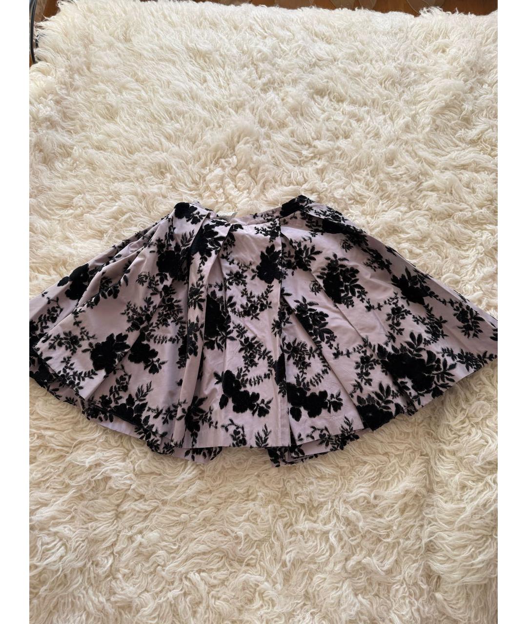 CHRISTIAN DIOR Мульти шелковая юбка мини, фото 2