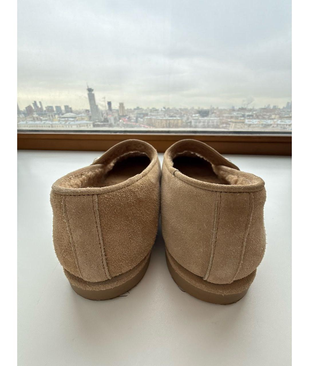 CHANEL Бежевые замшевые балетки, фото 4