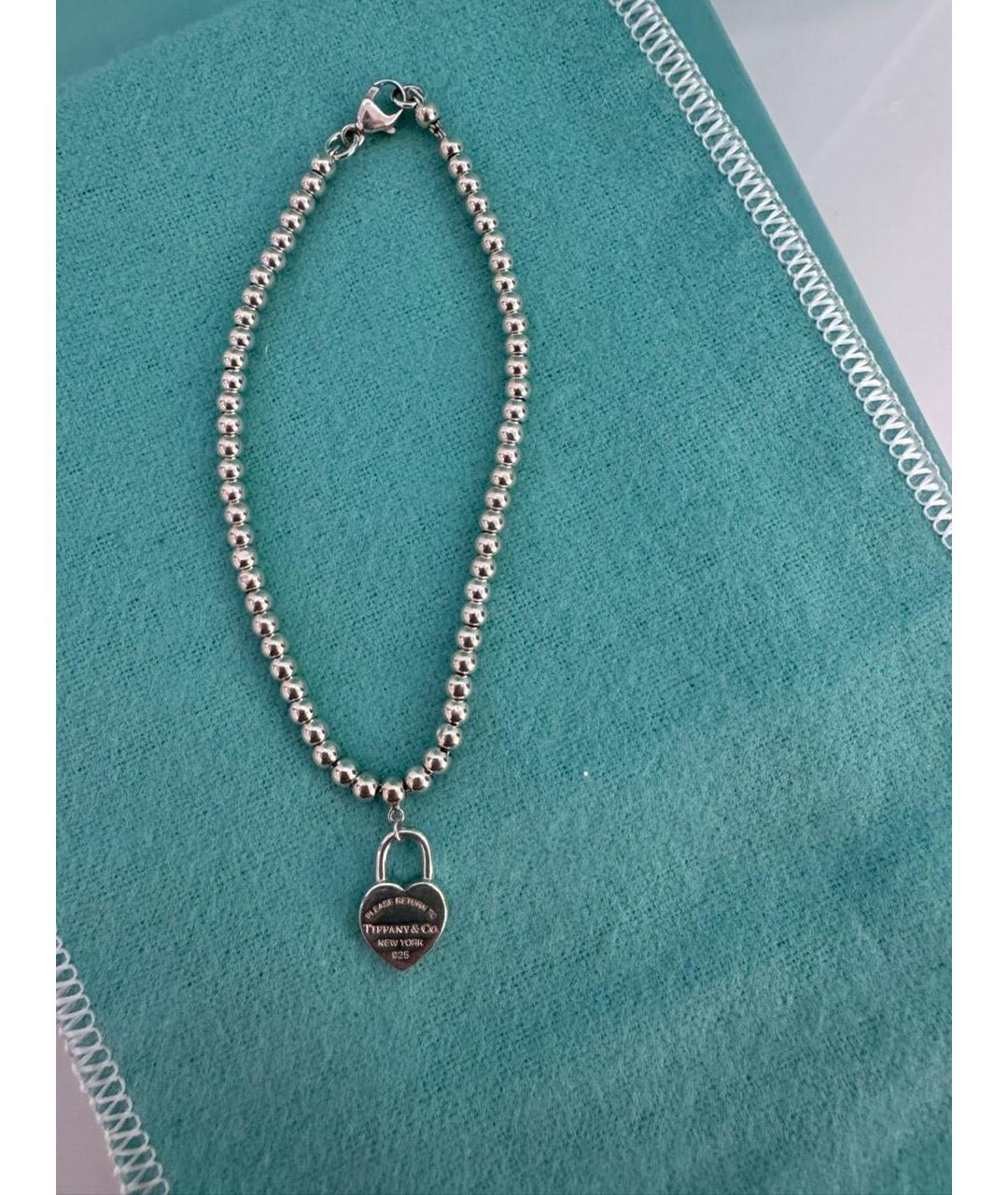 TIFFANY&CO Серебрянный серебряный браслет, фото 6