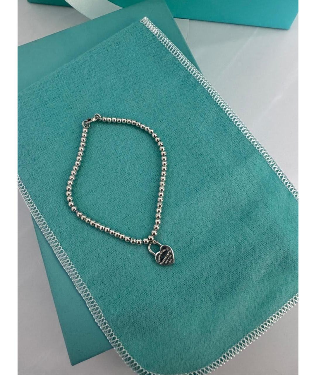 TIFFANY&CO Серебрянный серебряный браслет, фото 5