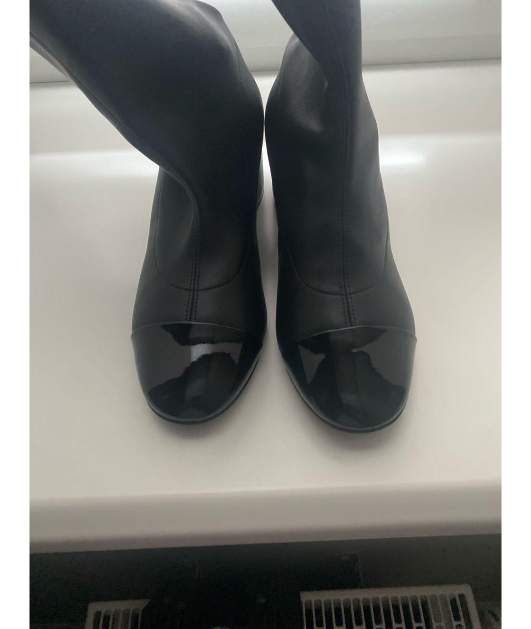 CASADEI Черные текстильные сапоги, фото 3