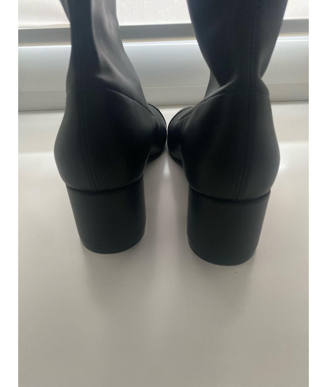 CASADEI Черные текстильные сапоги, фото 5