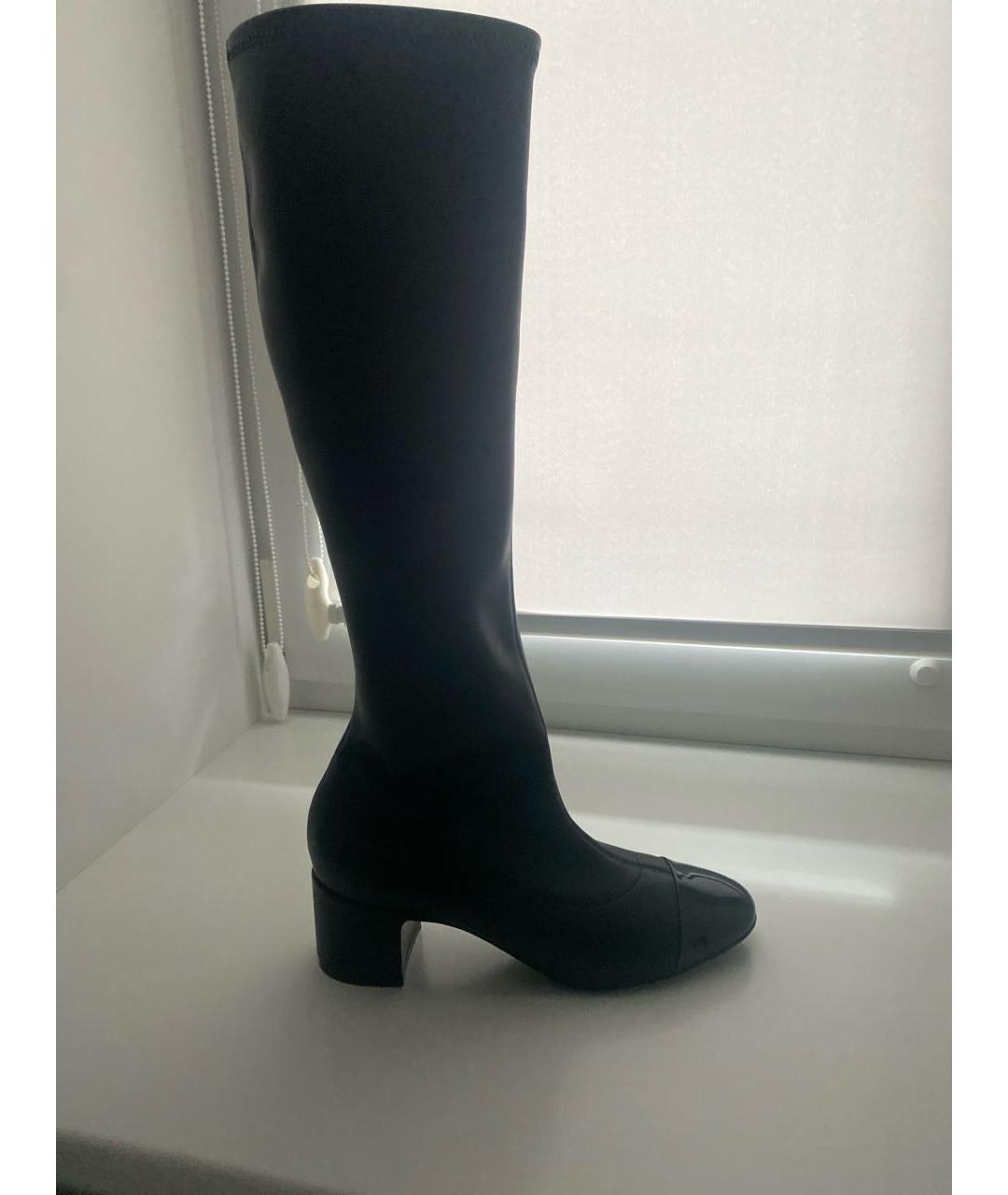 CASADEI Черные текстильные сапоги, фото 8