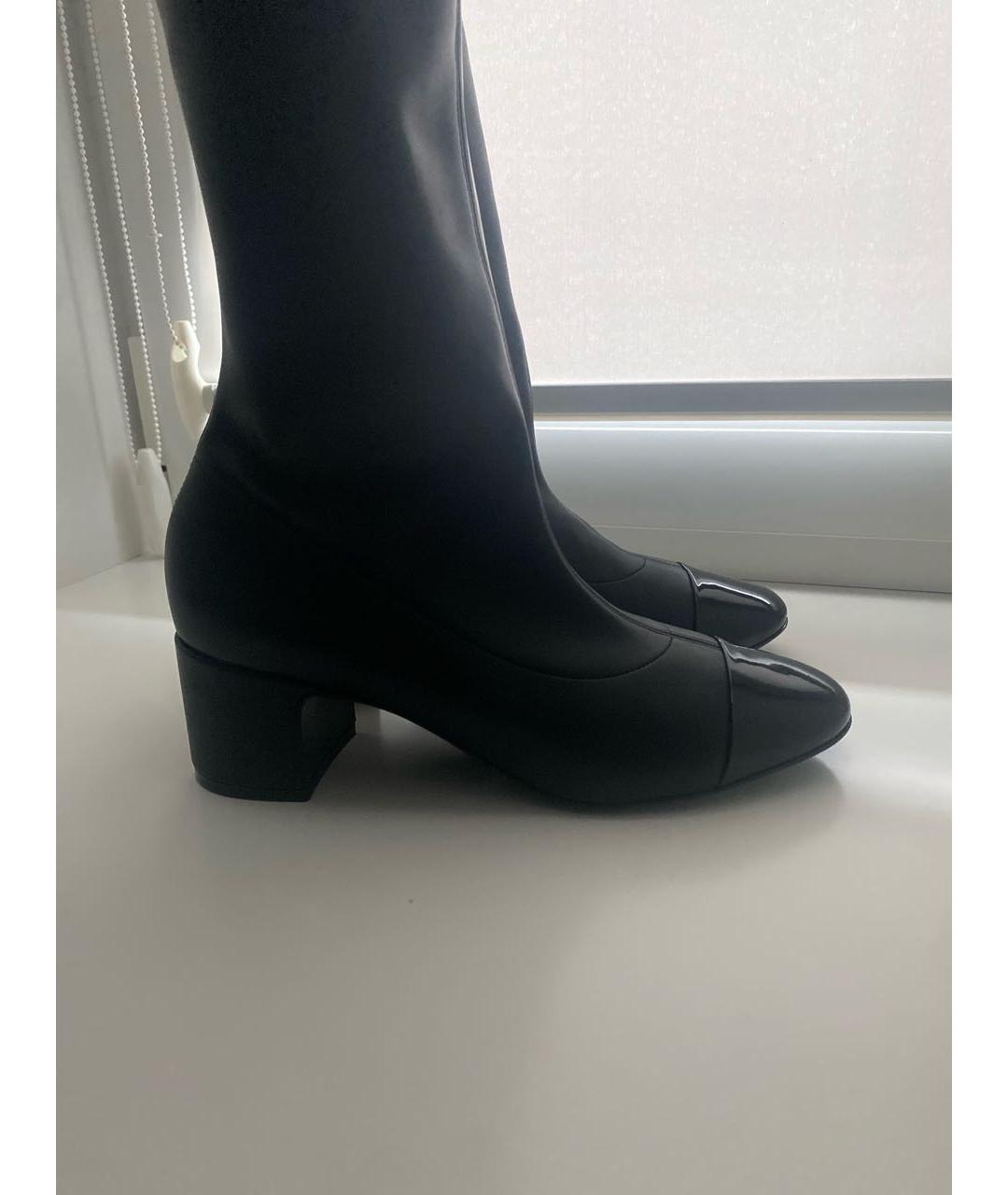 CASADEI Черные текстильные сапоги, фото 6