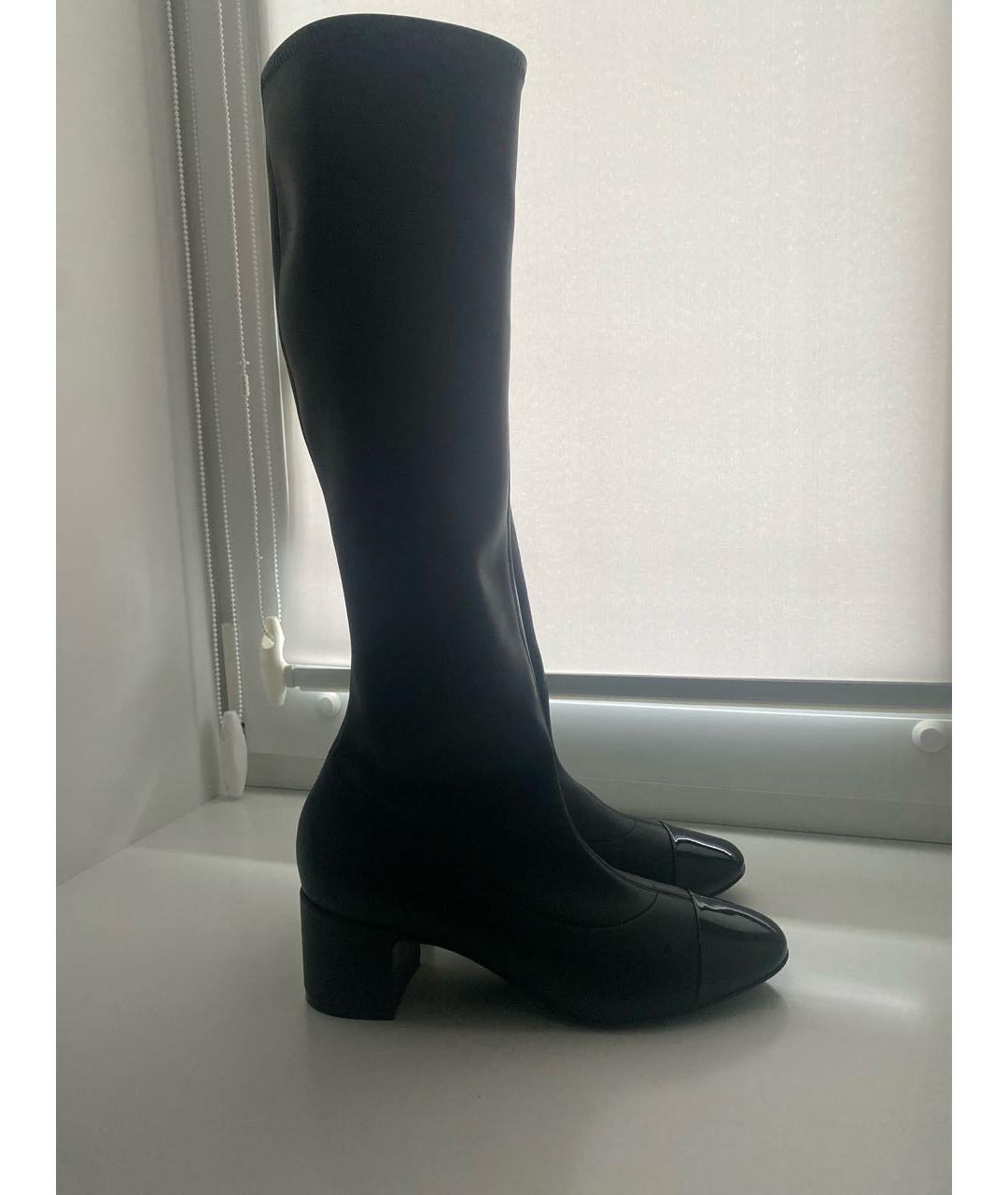 CASADEI Черные текстильные сапоги, фото 7