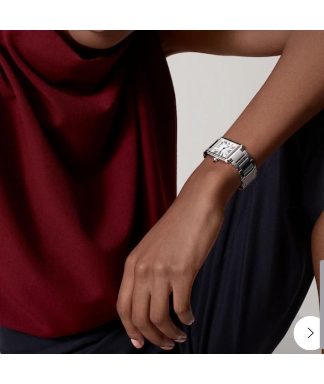 CARTIER Серебряные часы, фото 2