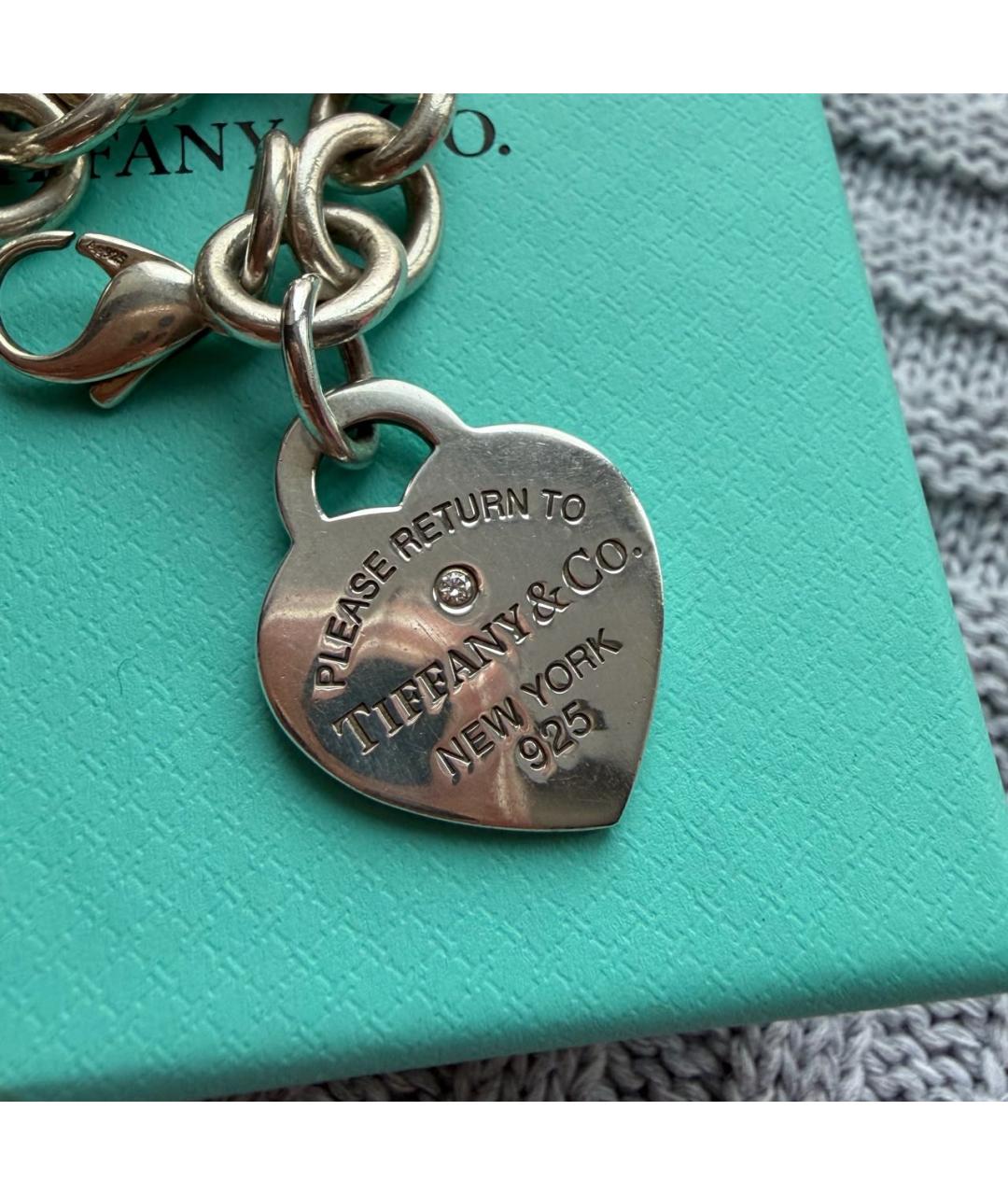 TIFFANY&CO Серебрянный серебряный браслет, фото 4