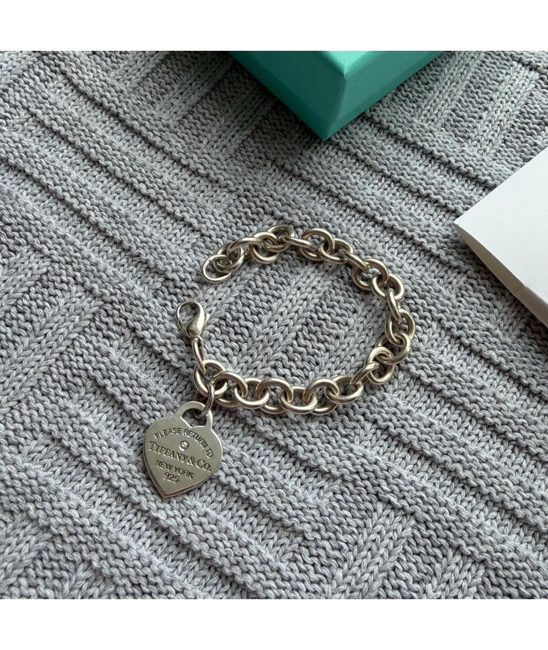 TIFFANY&CO Серебрянный серебряный браслет, фото 8
