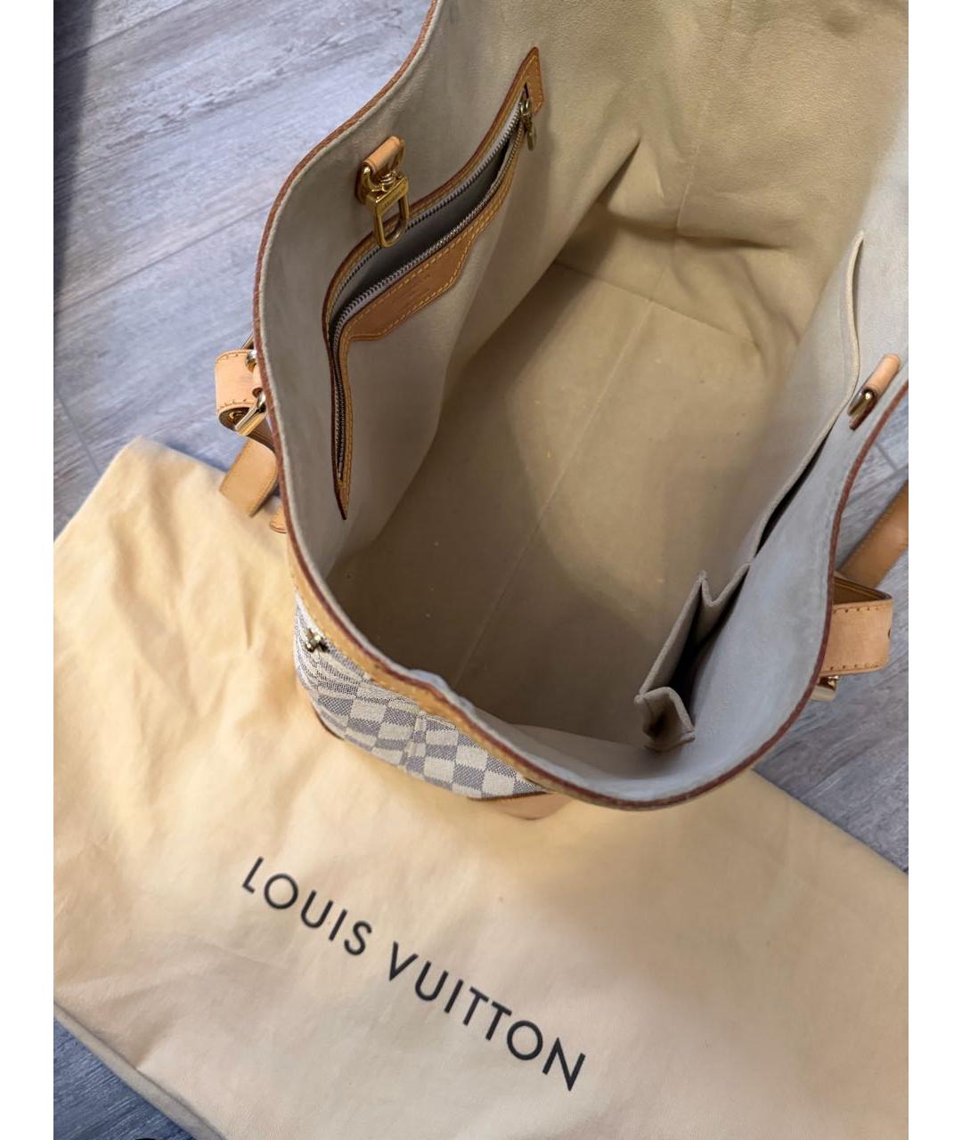 LOUIS VUITTON Белая сумка тоут, фото 4