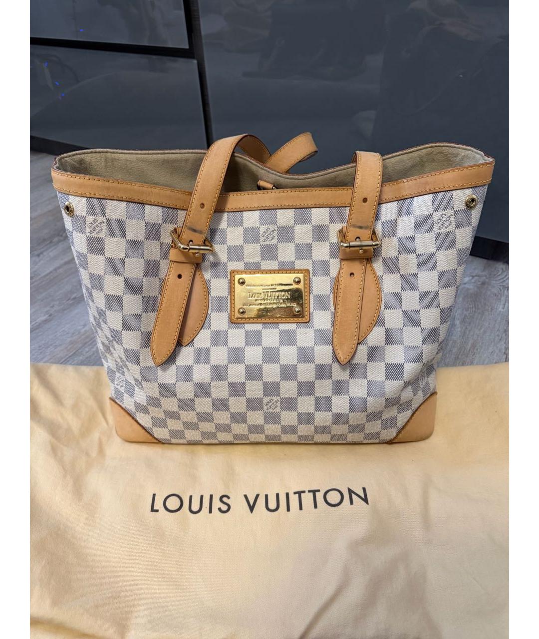 LOUIS VUITTON Белая сумка тоут, фото 5