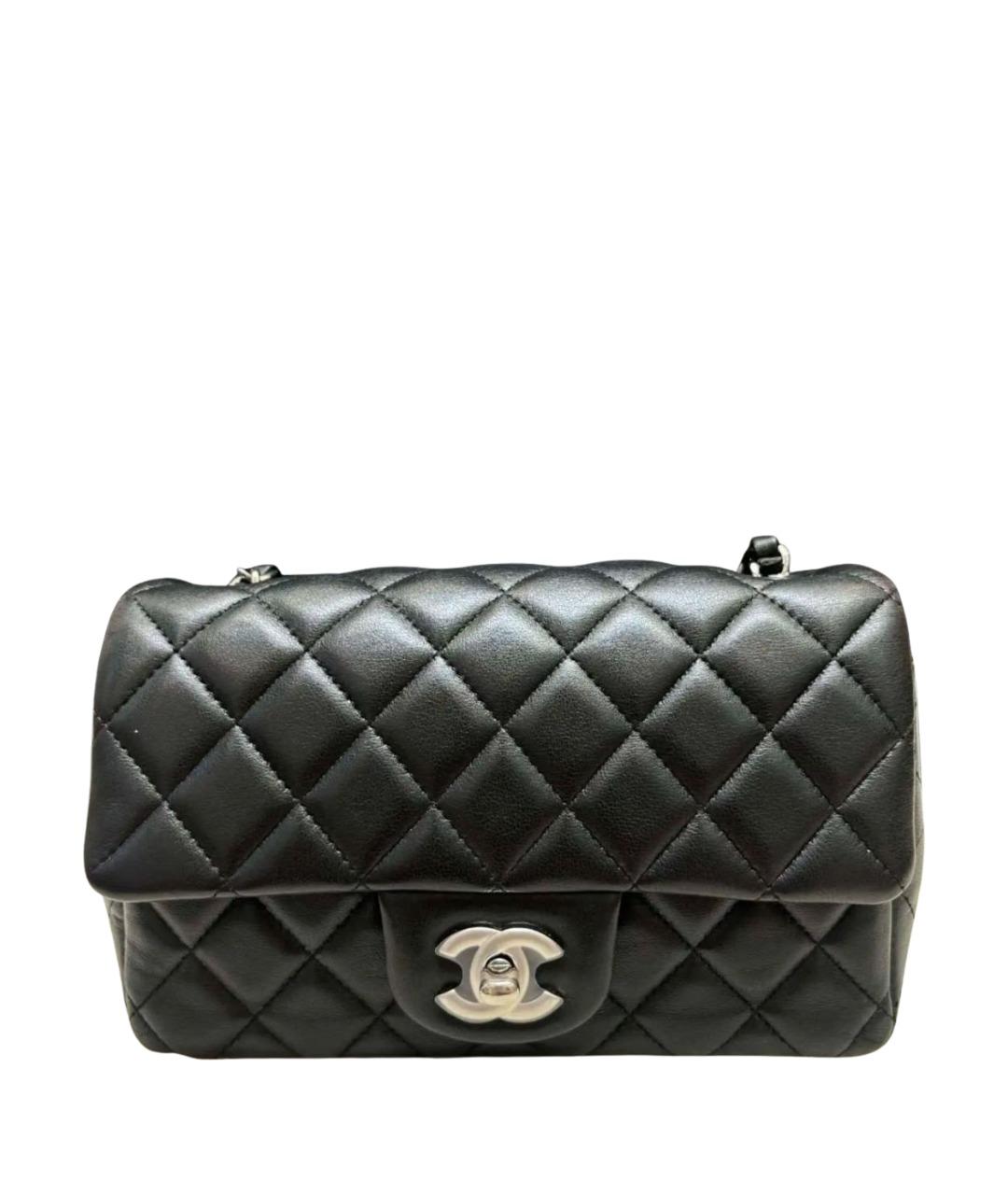 CHANEL Черная кожаная сумка через плечо, фото 1