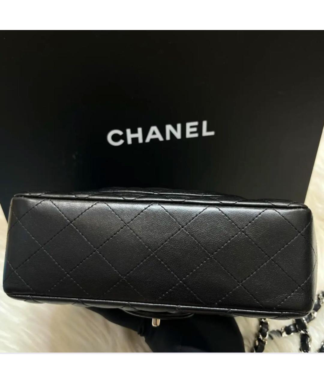 CHANEL Черная кожаная сумка через плечо, фото 3