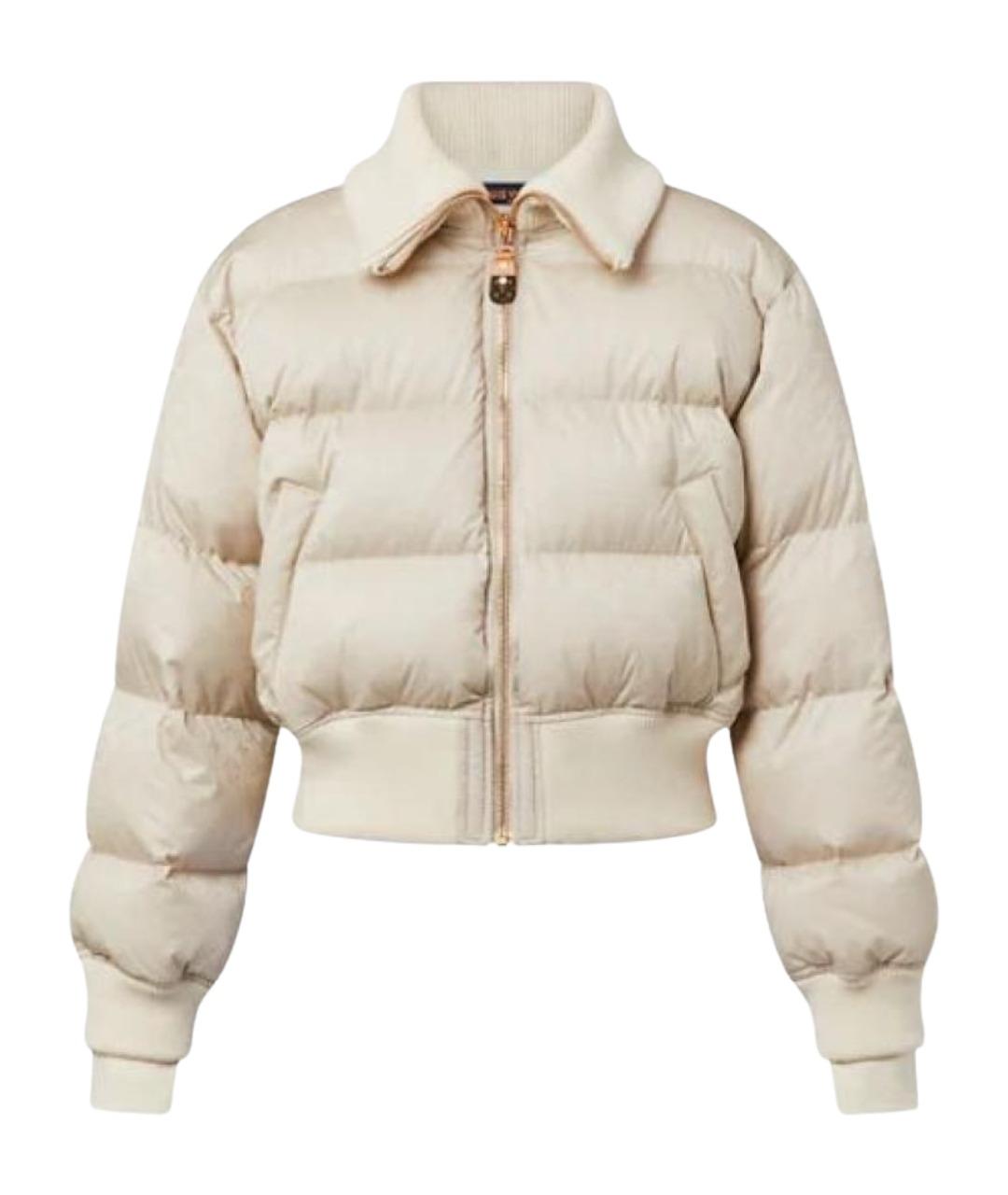 LOUIS VUITTON Бежевый полиамидовый пуховик, фото 1