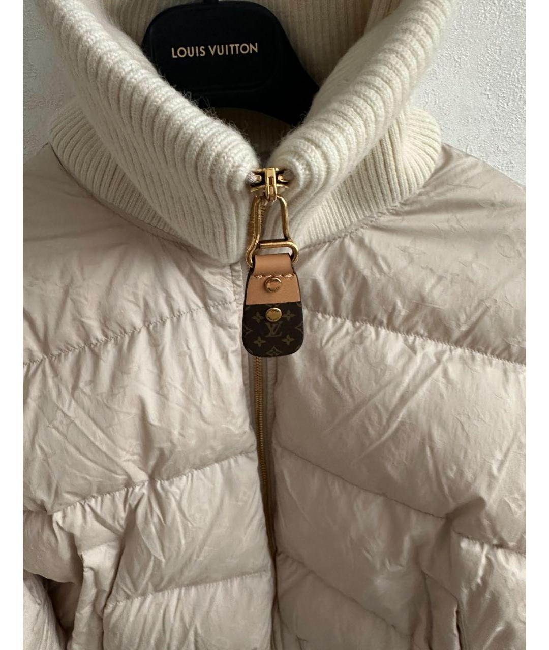 LOUIS VUITTON Бежевый полиамидовый пуховик, фото 3