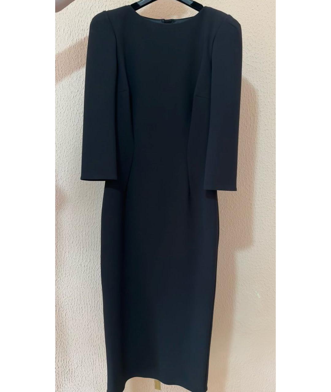 ELISABETTA FRANCHI Черное полиэстеровое вечернее платье, фото 8